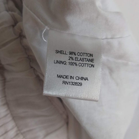 NWT Revolve Privacy Please White Paper Bag Elastic Waist Tie Shorts sz L - Picture 5 of 6